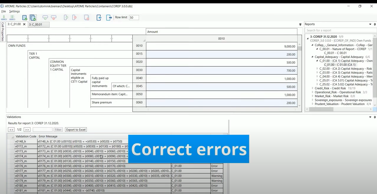 screenshot of ATOME Particles